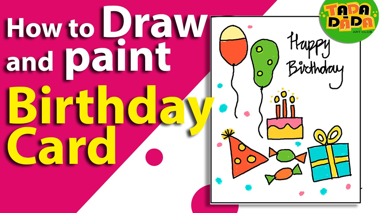 How To Draw A Birthday Card
 How To Make an Easy Birthday Card