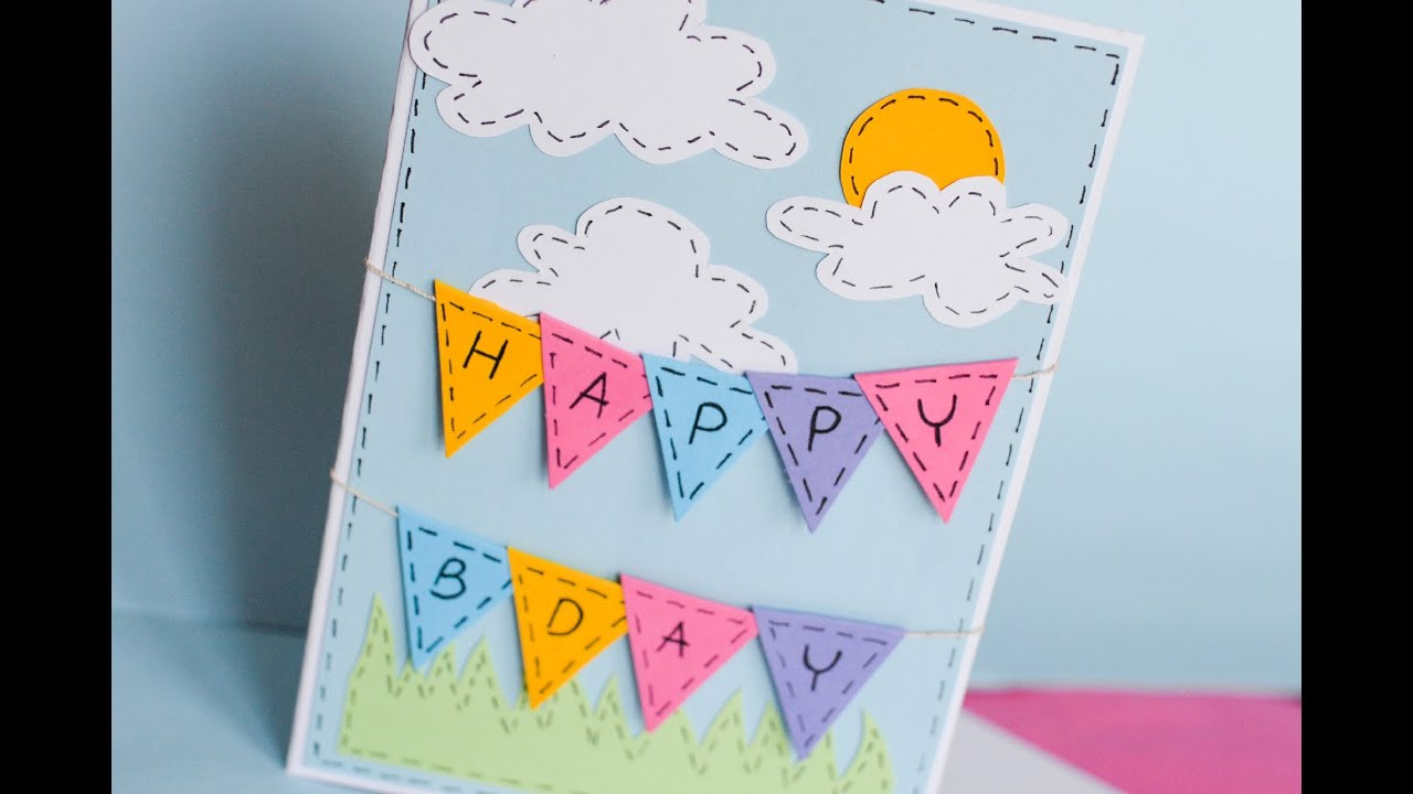 How To Draw A Birthday Card
 How to Make Greeting Birthday Card Step by Step