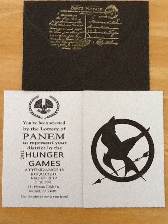 Hunger Games Birthday Invitations
 Hunger Games Invitation Will Someone Please Throw Me A