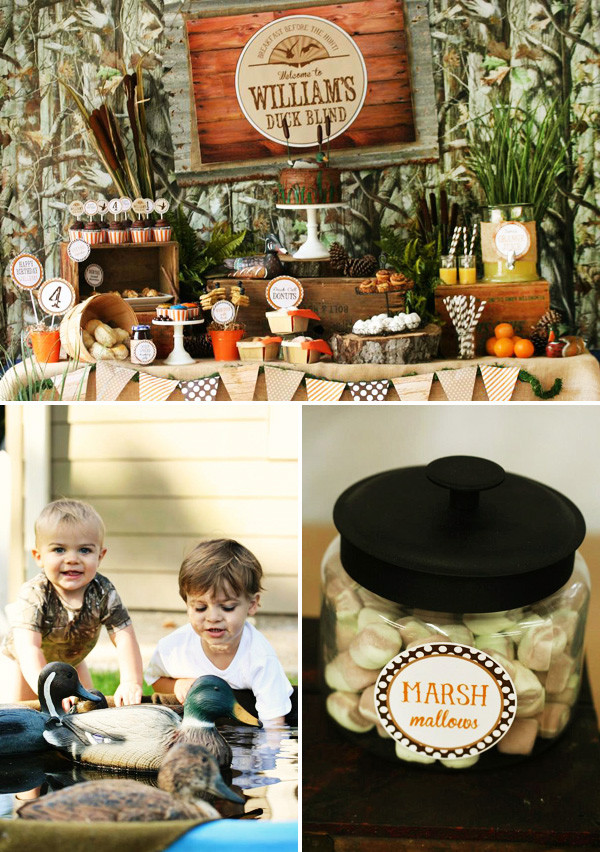 Hunting Birthday Party Ideas
 Rustic Duck Hunting Birthday Party Hostess with the