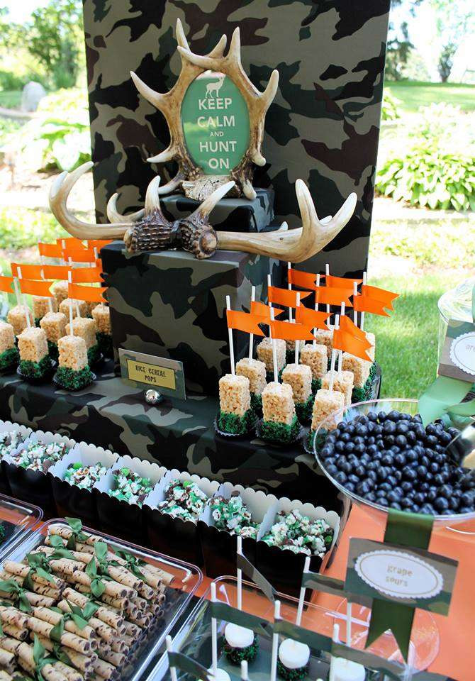 Hunting Birthday Party Ideas
 Hunting Celebration of Life Memorial Party Ideas