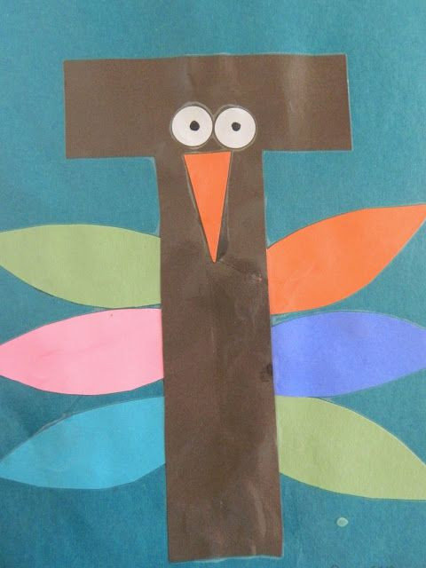 I Crafts For Preschoolers
 Preschool Letter T cute for B to do on Thanksgiving day