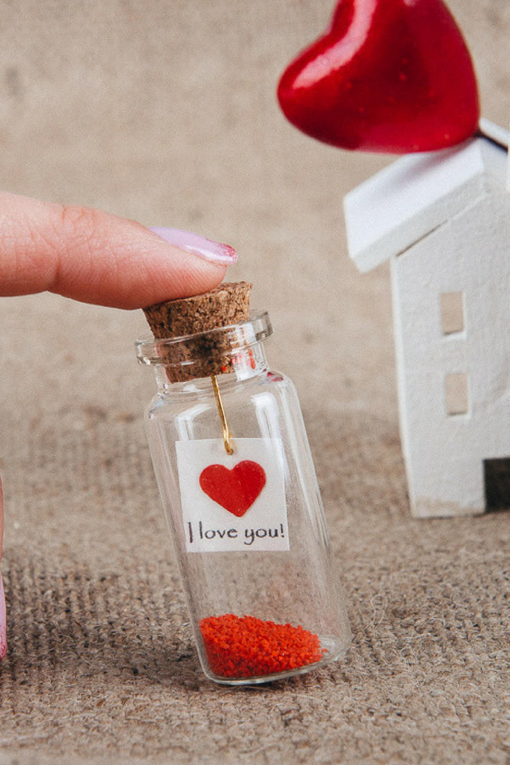 I Love You Gift Ideas For Girlfriend
 I Love You Message In a Bottle Gift For Boyfriend Romantic