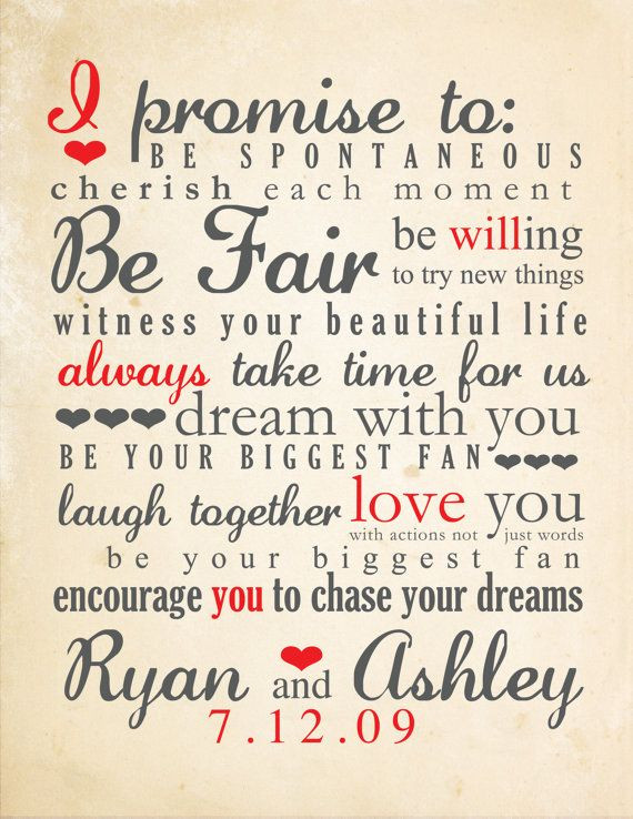 The top 21 Ideas About I Promise Wedding Vows - Home, Family, Style and ...