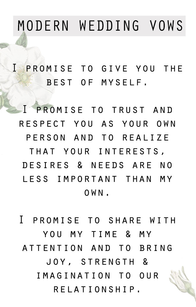 I Promise Wedding Vows
 Modern Wedding Vows You ll Want To Steal Snippet & Ink