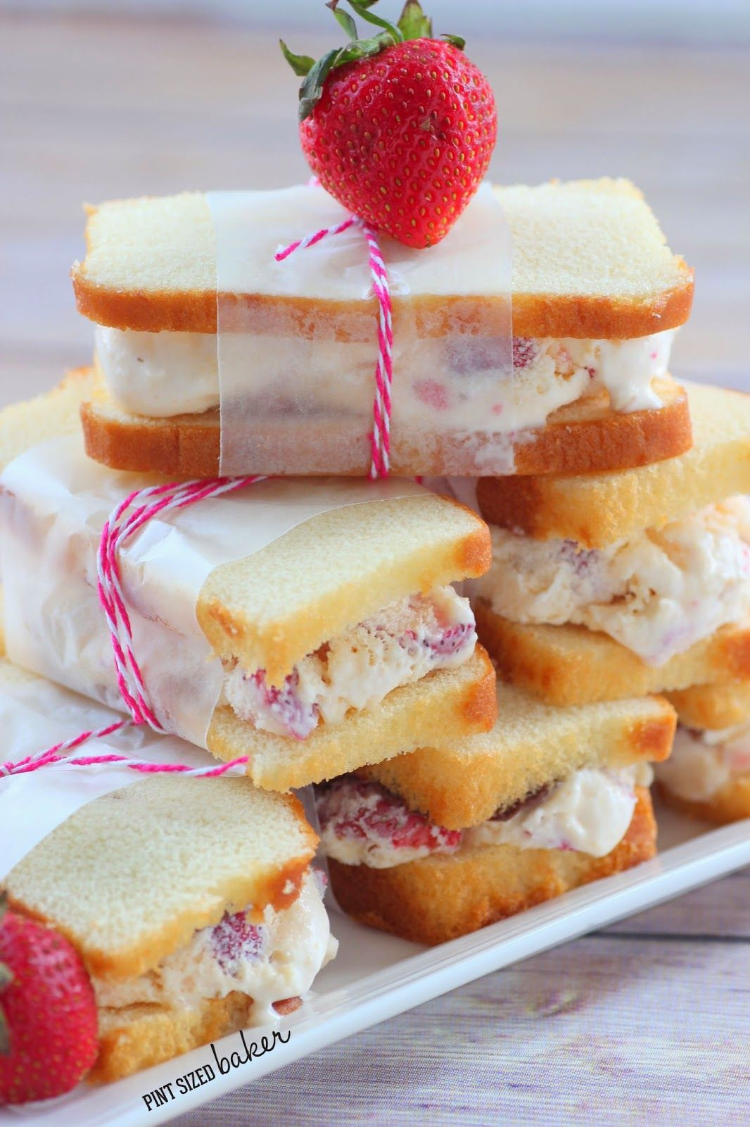 Ice Cream Sandwich Desserts Recipe
 Pint Sized Baker Strawberry Shortcake Ice Cream
