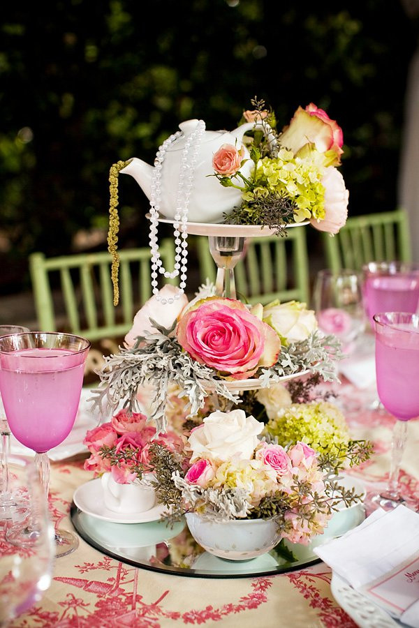 Ideas For A Tea Party Themed Bridal Shower
 Outdoor Vintage Lace Tea Party Bridal Shower Bridal