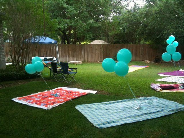 Ideas For Backyard Birthday Party
 great idea for outdoor kids party