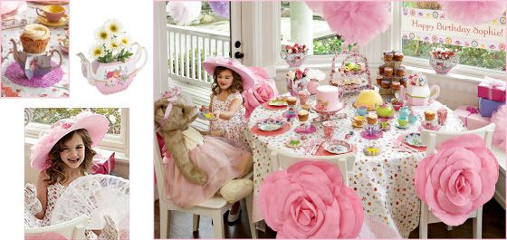Ideas For Little Girls Tea Party
 tea party Chasing Fireflies Girls Party Ideas