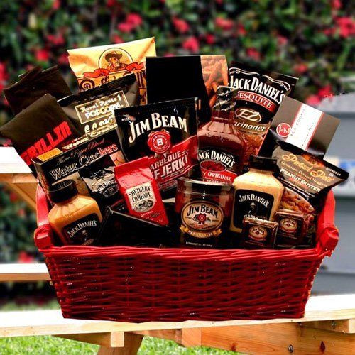 Ideas For Mens Gift Baskets
 raffle basket ideas for men this ones awesome Jim Bean