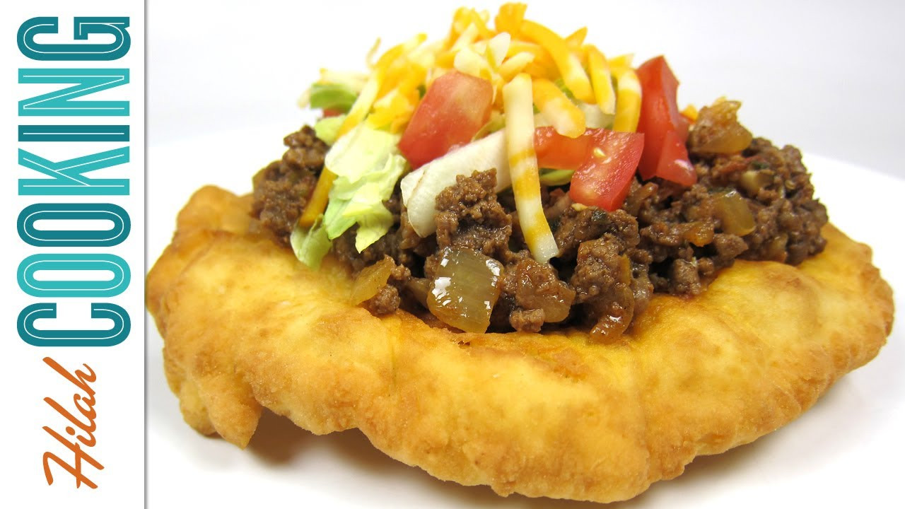 Indian Fry Bread Taco
 Homemade Indian Tacos and Indian Frybread Recipe
