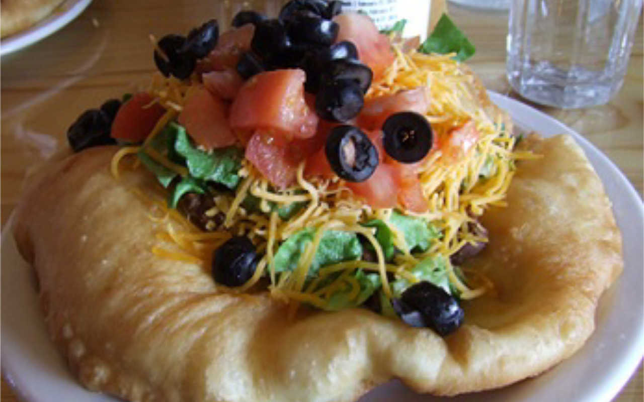 Indian Fry Bread Taco
 Indian Fry Bread and Indian Taco Recipe Whats Cooking America