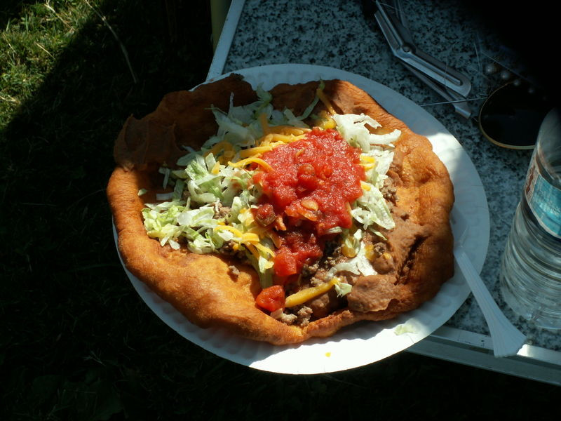 Indian Fry Bread Taco
 Fork in the Road Flagstaff Frybread