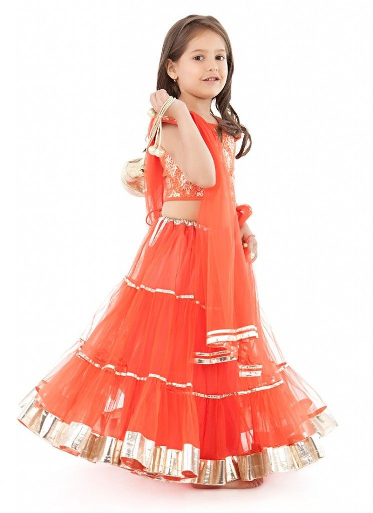 Indian Party Wear Dresses For Kids
 Indian Stylish Lehenga Choli Design 2015 For Kids 5