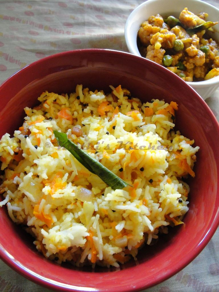Indian Rice Recipes
 Krithi s Kitchen Carrot Rice