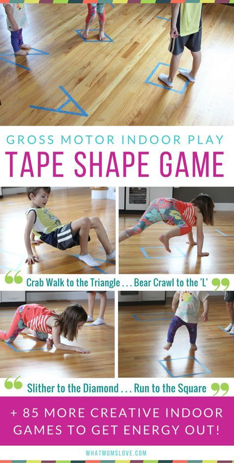 Indoor Active Games For Kids
 159 best images about Gross Motor Activities on Pinterest