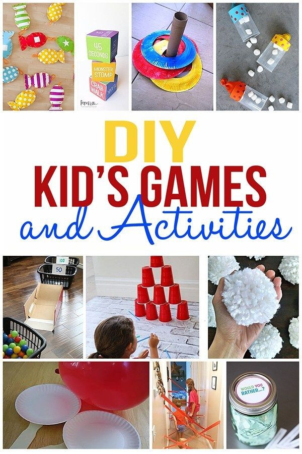 Indoor Active Games For Kids
 DIY Kids Games and Activities for Indoors or Outdoors