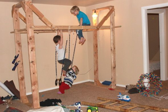 Indoor Jungle Gym For Kids
 An indoor jungle gym What a great way to stimulate young