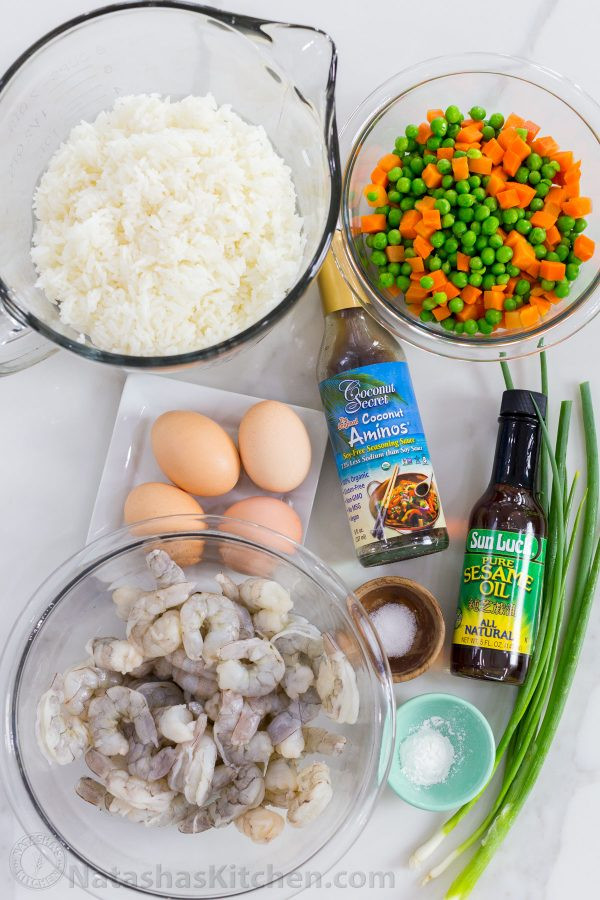 Ingredients For Shrimp Fried Rice
 Shrimp Fried Rice Recipe VIDEO NatashasKitchen