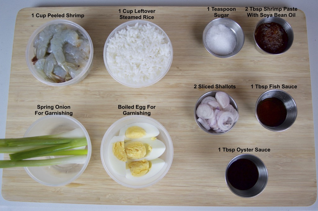 Ingredients For Shrimp Fried Rice
 Thai Shrimp Fried Rice Recipe