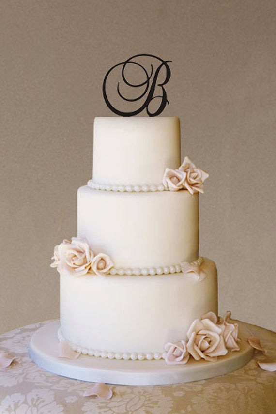 Initial Wedding Cake Toppers
 custom wedding cake topper wedding cake topper monogram