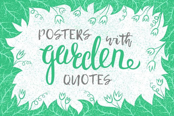 Inspirational Garden Quotes
 Inspirational garden quotes posters Graphics on Creative