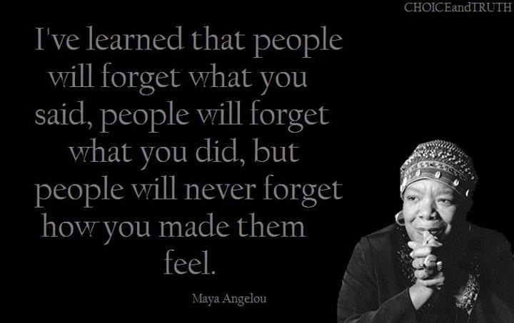 Inspirational Quote Maya Angelou
 What we can all learn from Maya Angelou’s strong writing