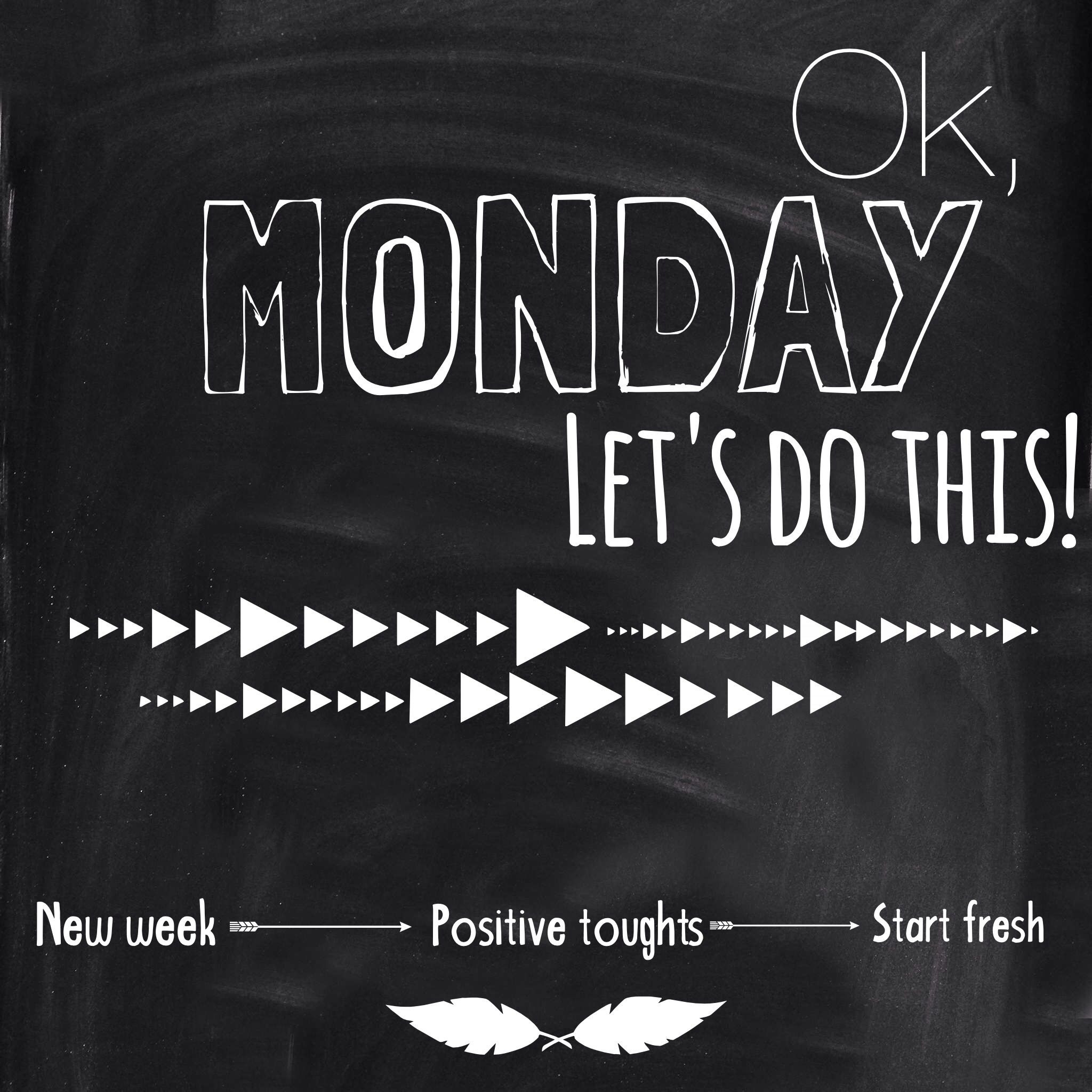 Inspirational Quotes To Start The Week
 Quote Ok monday let s do this New week positive
