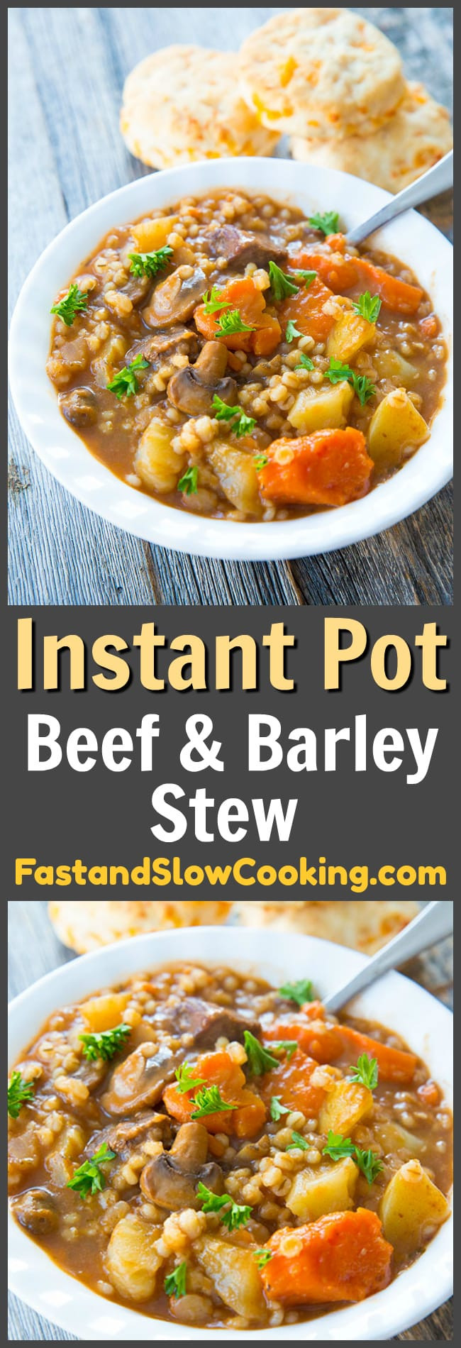 Instant Pot Barley
 Instant Pot Beef and Barley Stew Fast and Slow Cooking