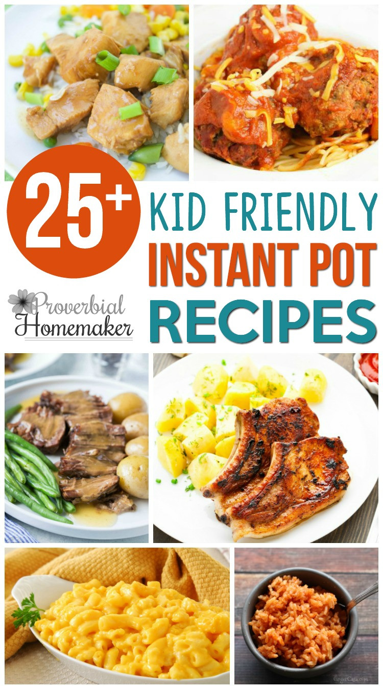 Instant Pot Kid Friendly Recipes
 25 Kid Friendly Instant Pot Recipes Proverbial Homemaker