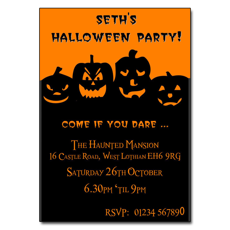Invitation Ideas For Halloween Party
 Pumpkin Patch Halloween Party Invitations