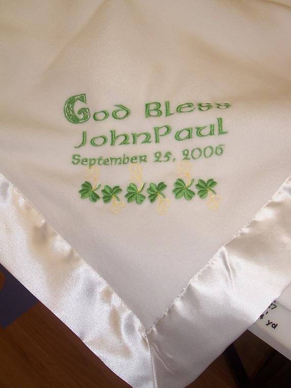Irish Baby Gifts
 Items similar to Personalized Irish Baby Blanket