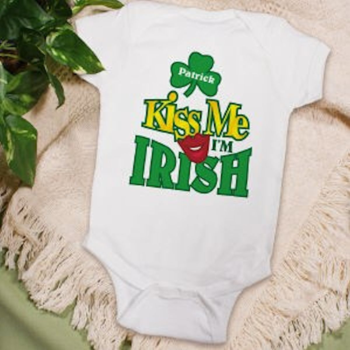 Irish Baby Gifts
 Kiss Me I m Irish Personalized Infant Creeper