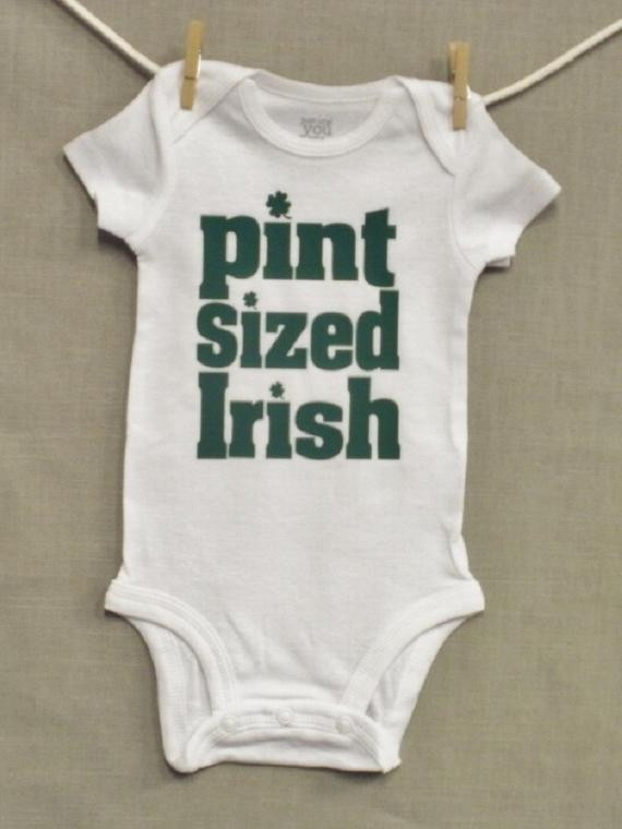 Irish Baby Gifts
 Items similar to Pint Sized Irish Irish Baby Gift Funny