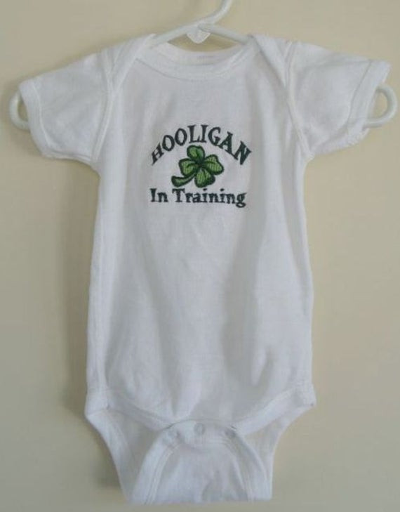Irish Baby Gifts
 Hooligan in Training e Piece Bodysuit Irish Baby Boy Gift