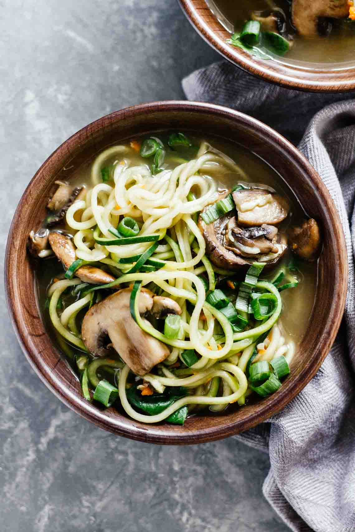 Is Ramen Noodles Vegan
 Vegan Ramen Soup w Zucchini Noodles Jar Lemons