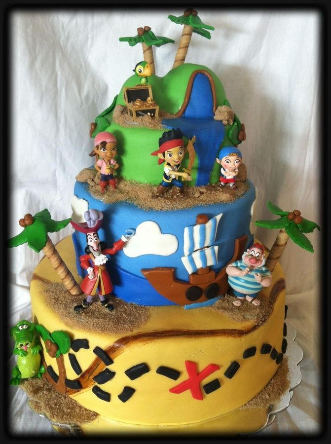 Jake And The Neverland Pirates Birthday Cake
 jake and the neverland cake images