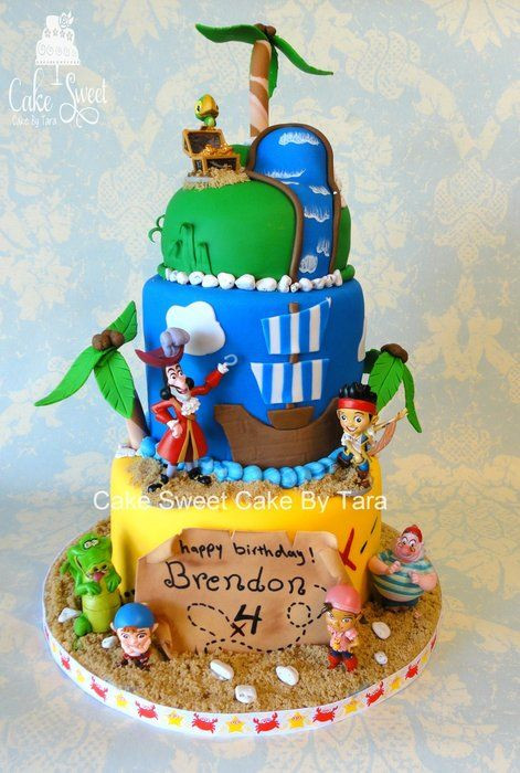 Jake And The Neverland Pirates Birthday Cake
 59 best images about Jake & Neverland Pirates Cakes on