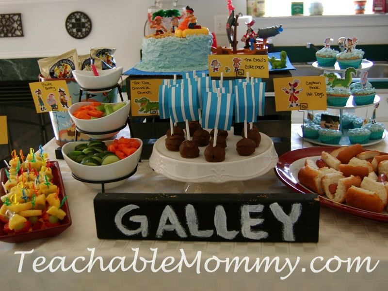 Jake And The Neverland Pirates Birthday Party Food Ideas
 Jake and The Neverland Pirates Birthday Party