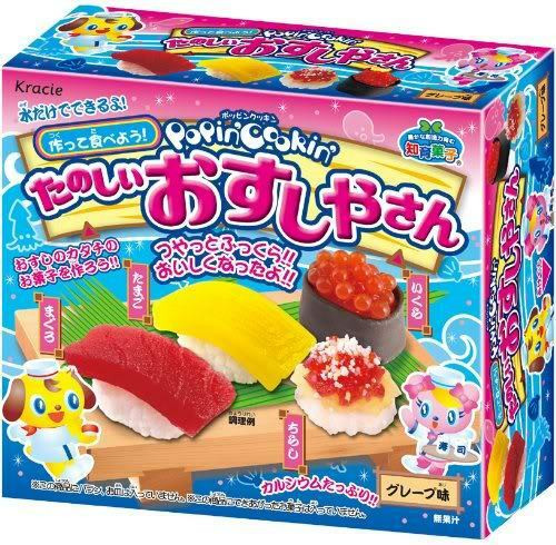 Japanese DIY Kit
 KRACIE Popin Cookin CANDY Gummy SUSHI KIT DIY Happy