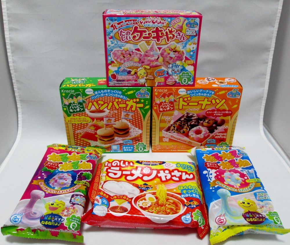 Japanese DIY Kit
 6 pcs Kracie DIY making kit Happy Kitchen popin cookin