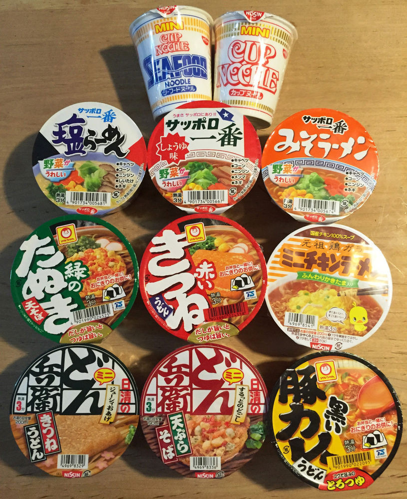 Japanese Instant Noodles
 Japanese Instant Ramen Soba Udon 11 Mini Cups Set
