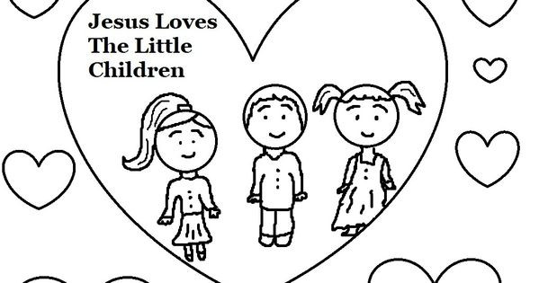 Jesus Loves The Little Children Coloring Page
 Jesus loves the little children Coloring Page 1 020