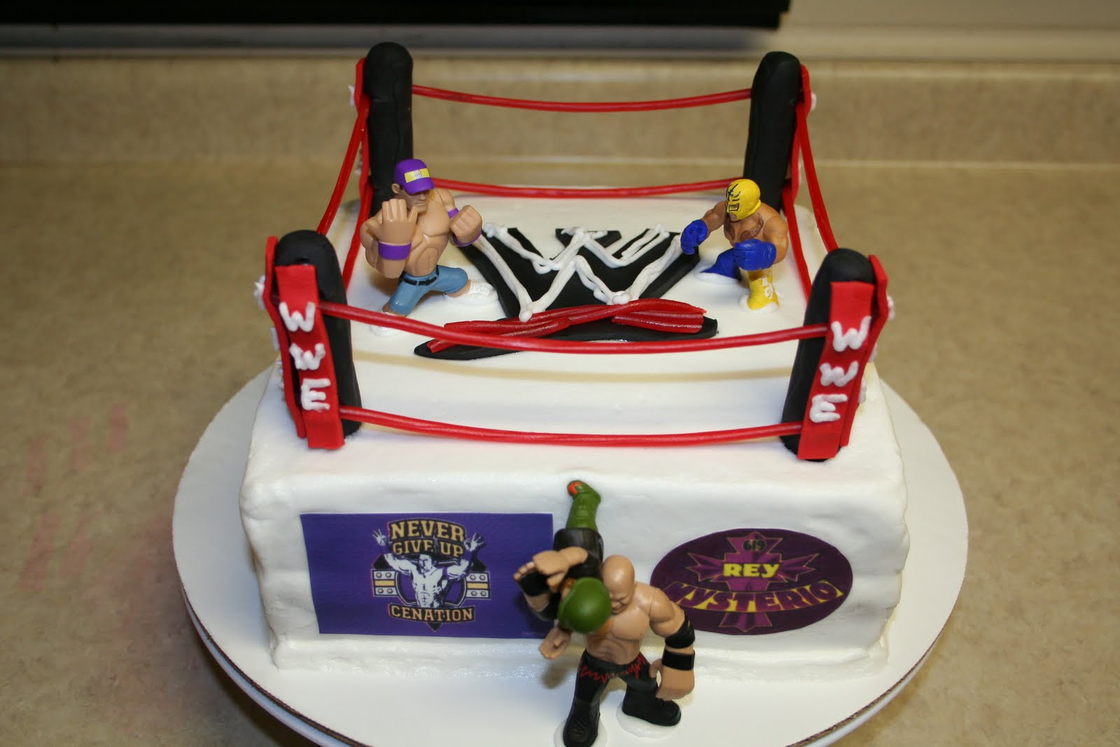 John Cena Birthday Cake
 Michele Robinson Cakes WWE John Cena and Mysterio Cake