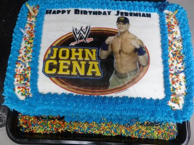 John Cena Birthday Cake
 wwe wrestling john cena cake By
