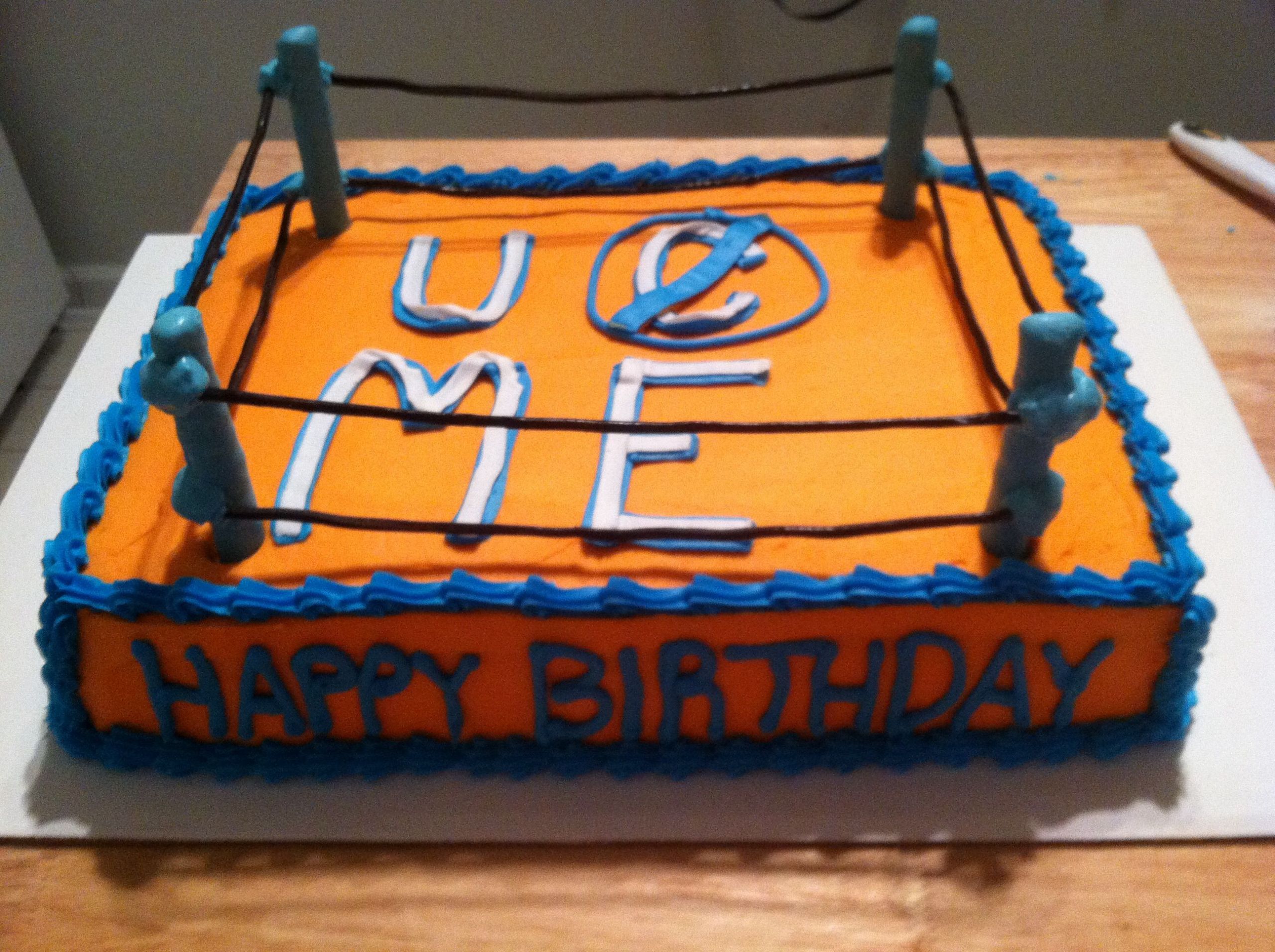 John Cena Birthday Cake
 John Cena cake just for him happy birthday in April 23