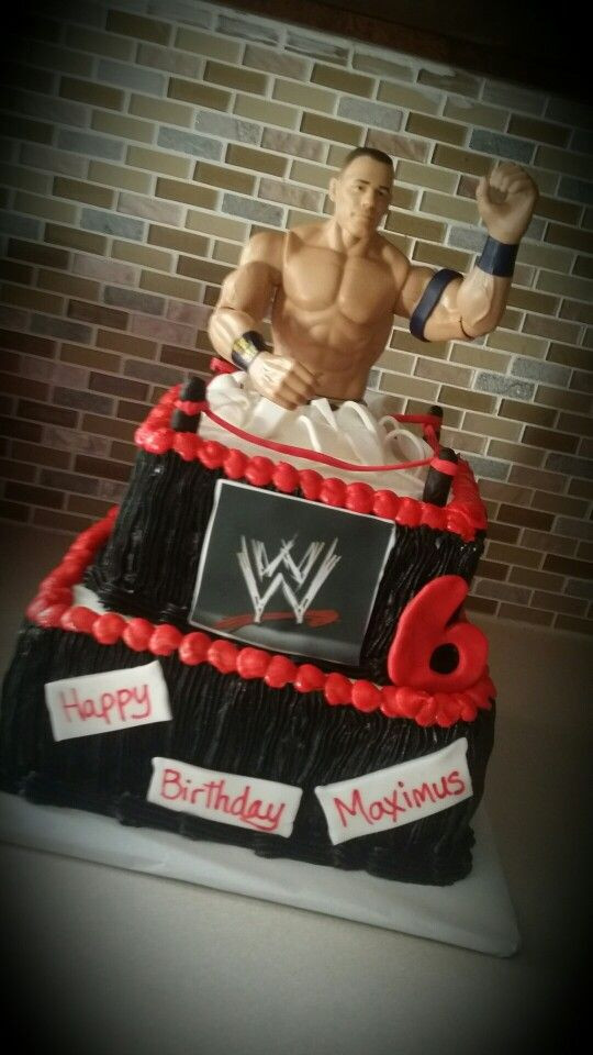 John Cena Birthday Cake
 John cena cake cakes I made Pinterest