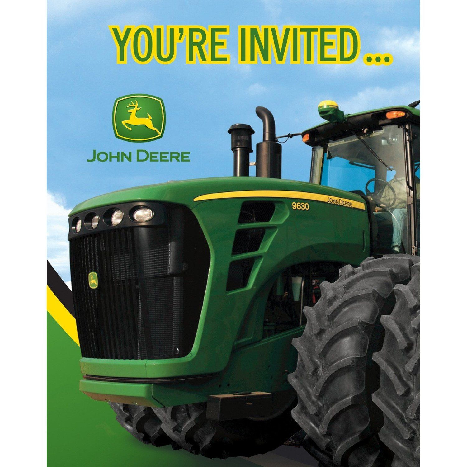 John Deere Birthday Party Invitations
 Pin on party invites