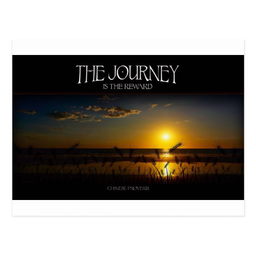 Journey Of Life Quotes Inspirational
 Inspirational Quote The Journey of Life Postcard
