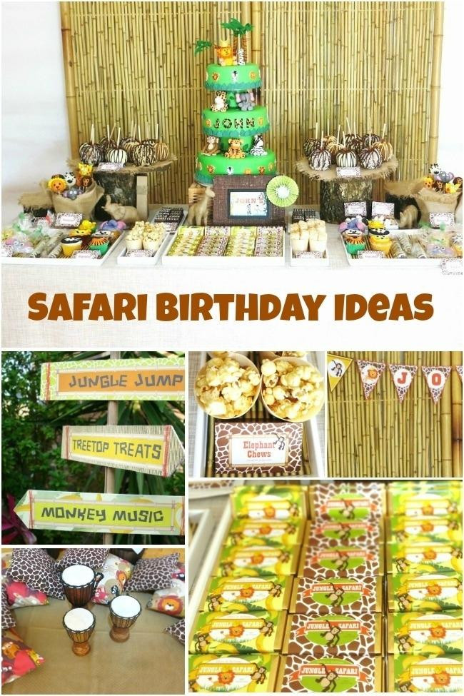 Jungle Birthday Party
 19 Jungle Safari Themed Boy Party Ideas Spaceships and